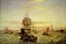 The Boat 'Mountstewart Elphinstone' Offshore. Oil on Canvas, 1840, by William Adolphus Knell (1802--William Adolphus Knell-Giclee Print