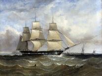 Entering Portsmouth Harbour-William Adolphus Knell-Framed Stretched Canvas