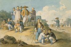 A Group of Chinese Watching the Earl Macartney's Embassy to China-William Alexander-Giclee Print