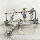 Chinese Labourers Working on a River-William Alexander-Giclee Print