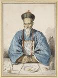 Portrait de l'empereur Qianlong assis-William Alexander-Giclee Print