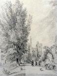 New College Garden, 1821-William Alfred Delamotte-Stretched Canvas