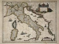 Map of the Caribbean Islands-William and Jan Blaeu-Art Print