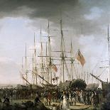 The 'Queen Charlotte', a New 104-Gun Warship, at Spithead (England) 1790, on the Eve of the French-William Anderson-Giclee Print