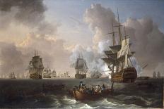 The 'Queen Charlotte', a New 104-Gun Warship, at Spithead (England) 1790, on the Eve of the French-William Anderson-Giclee Print