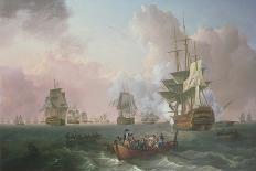 The 'Queen Charlotte', a New 104-Gun Warship, at Spithead (England) 1790, on the Eve of the French-William Anderson-Giclee Print