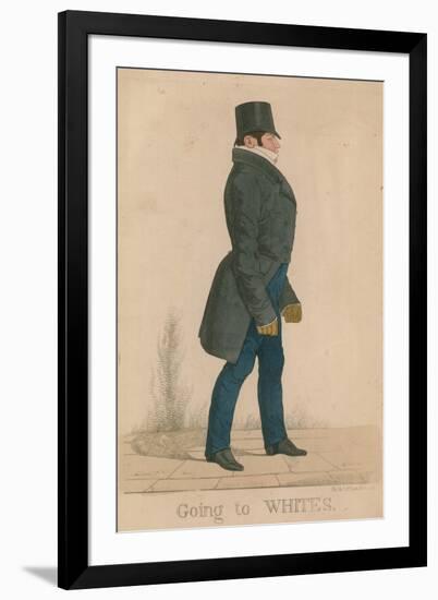 William Arden, 2nd Baron Alvanley; Going to Whites-Richard Dighton-Framed Premium Giclee Print