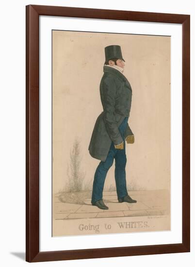 William Arden, 2nd Baron Alvanley; Going to Whites-Richard Dighton-Framed Giclee Print