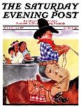 "Modern Indians and Dude," Saturday Evening Post Cover, August 14, 1937-William Bailey-Giclee Print