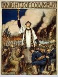 Knights of Columbus, 1917-William Balfour Kerr-Framed Stretched Canvas