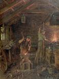 By Hammer and Hand, All Arts Doth Stand (The Forge)-William Banks Fortescue-Stretched Canvas