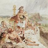 The Descent of the Danes-William Bell Scott-Giclee Print