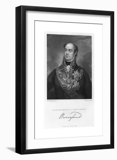 William Beresford, 1st Viscount Beresford, British Soldier and Politician, 1830-Peltro William Tomkins-Framed Giclee Print