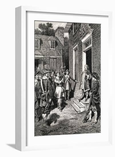 William Berkeley Addressing Rebels-null-Framed Giclee Print