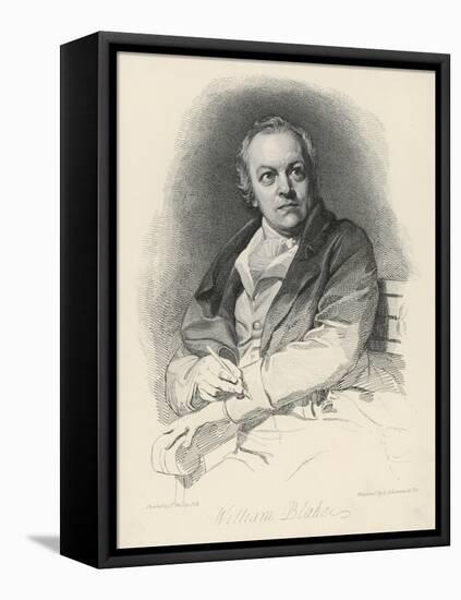 William Blake English Artist Poet and Mystic-Luigi Schiavonetti-Framed Stretched Canvas