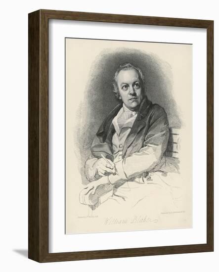 William Blake English Artist Poet and Mystic-Luigi Schiavonetti-Framed Art Print