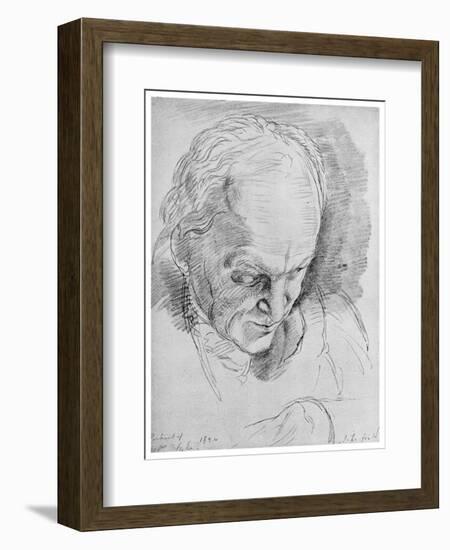 William Blake, English Mystic, Poet, Artist and Engraver, 19th Century-John Linnell-Framed Giclee Print