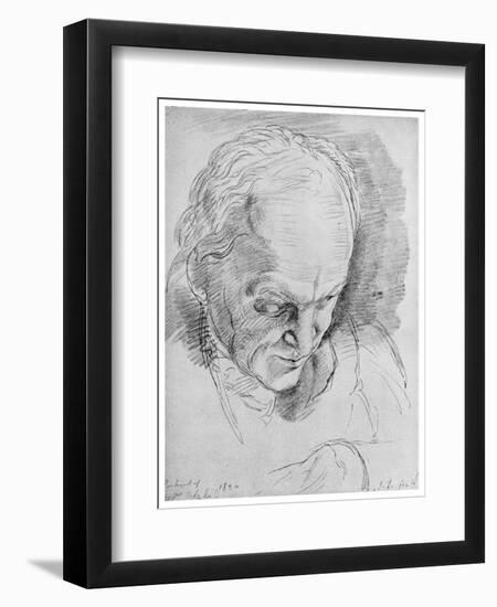 William Blake, English Mystic, Poet, Artist and Engraver, 19th Century-John Linnell-Framed Giclee Print