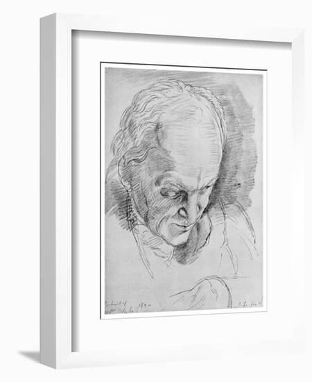 William Blake, English Mystic, Poet, Artist and Engraver, 19th Century-John Linnell-Framed Giclee Print