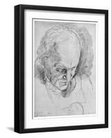 William Blake, English Mystic, Poet, Artist and Engraver, 19th Century-John Linnell-Framed Giclee Print