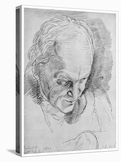 William Blake, English Mystic, Poet, Artist and Engraver, 19th Century-John Linnell-Stretched Canvas