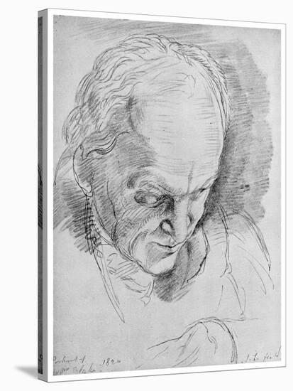 William Blake, English Mystic, Poet, Artist and Engraver, 19th Century-John Linnell-Stretched Canvas