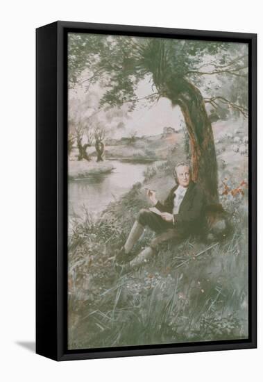 William Blake Sits in the Sun-Charles Mills Sheldon-Framed Stretched Canvas