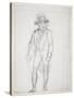William Blake Walking-George Richmond-Stretched Canvas