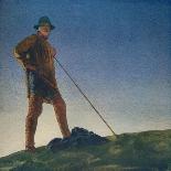'The Shepherd hears the Guns at Dawn', c1910, (c1932)-William Blamire Young-Framed Giclee Print