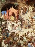 King David bringing the ark into Jerusalem - Bible-William Brassey Hole-Giclee Print