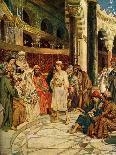 King David bringing the ark into Jerusalem - Bible-William Brassey Hole-Giclee Print