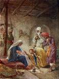 The Wise Men visit the baby Jesus - Bible-William Brassey Hole-Giclee Print