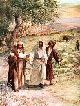 Peter denies knowing Jesus a third time - Bible-William Brassey Hole-Giclee Print