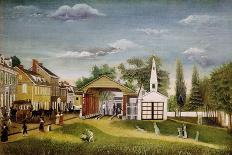 Market Square, Germantown, Pennsylvania, C.1820 (Oil on Canvas)-William Britton-Stretched Canvas