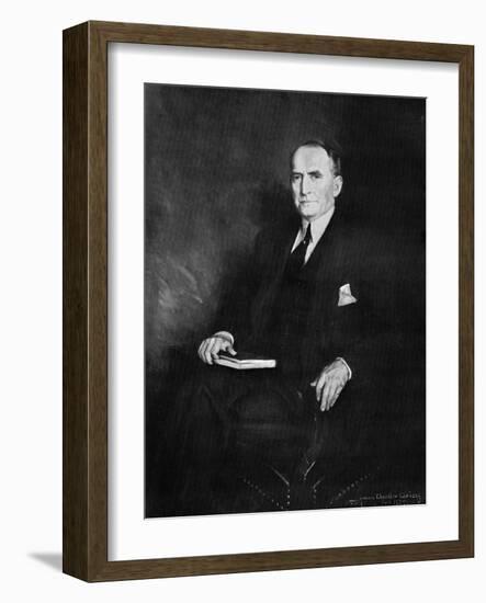 William Brockman Bankhead, Speaker of the House of Representatives, C1937-Howard Chandler Christy-Framed Giclee Print