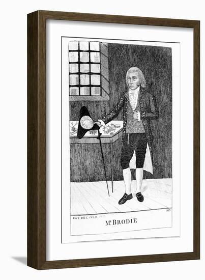 William Brodie, Scottish Cabinetmaker and Criminal, 1788-John Kay-Framed Giclee Print