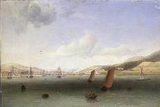 A View of Swansea Harbour, 1865 (One of a Pair)-William Butler-Stretched Canvas