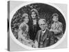 William Butler Yeats (1865-1939) with His Wife Georgie Hyde Lee and Children Anne and Michael-Irish Photographer-Stretched Canvas