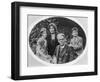 William Butler Yeats (1865-1939) with His Wife Georgie Hyde Lee and Children Anne and Michael-Irish Photographer-Framed Photographic Print