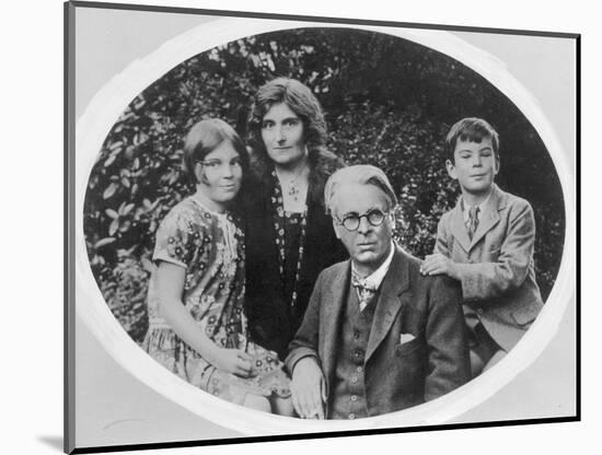 William Butler Yeats (1865-1939) with His Wife Georgie Hyde Lee and Children Anne and Michael-Irish Photographer-Mounted Photographic Print