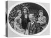 William Butler Yeats (1865-1939) with His Wife Georgie Hyde Lee and Children Anne and Michael-Irish Photographer-Stretched Canvas