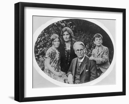 William Butler Yeats (1865-1939) with His Wife Georgie Hyde Lee and Children Anne and Michael-Irish Photographer-Framed Photographic Print