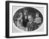 William Butler Yeats (1865-1939) with His Wife Georgie Hyde Lee and Children Anne and Michael-Irish Photographer-Framed Photographic Print