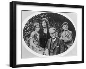 William Butler Yeats (1865-1939) with His Wife Georgie Hyde Lee and Children Anne and Michael-Irish Photographer-Framed Photographic Print