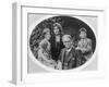 William Butler Yeats (1865-1939) with His Wife Georgie Hyde Lee and Children Anne and Michael-Irish Photographer-Framed Photographic Print