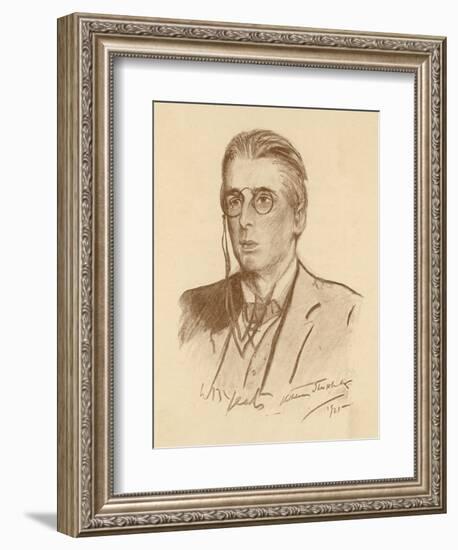 William Butler Yeats Irish Poet and Dramatist-null-Framed Art Print