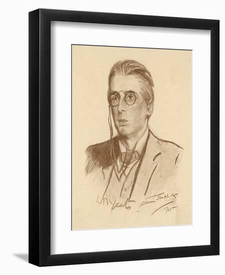 William Butler Yeats Irish Poet and Dramatist-null-Framed Art Print