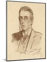 William Butler Yeats Irish Poet and Dramatist-null-Mounted Art Print