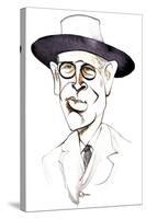 William Butler Yeats Irish poet and playwright; caricature-Neale Osborne-Stretched Canvas