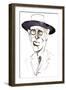 William Butler Yeats Irish poet and playwright; caricature-Neale Osborne-Framed Giclee Print